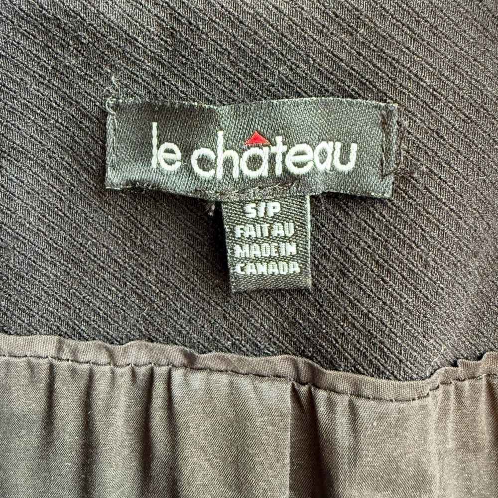 Le Chateau Classic Black Blazer Size S Work Office Formal Minimalist Evening - Picture 4 of 16